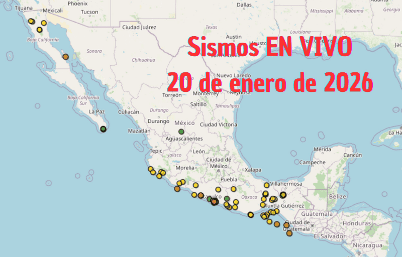&nbsp;Monitoreo EN VIVO de los temblores en México. ESPECIAL / SSN 