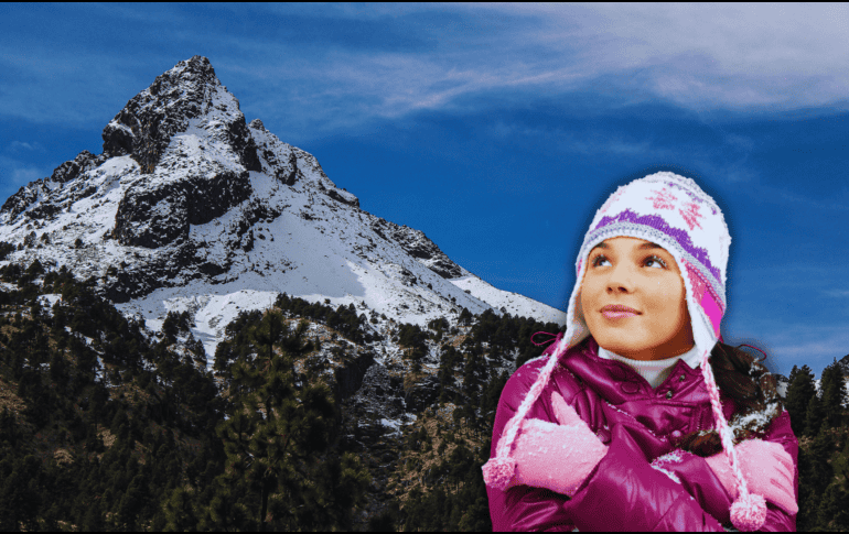 La segunda nevada de la temporada para el Nevado de Colima podría suceder pronto. EL INFORMADOR / ARCHIVO / ESPECIAL / CANVA