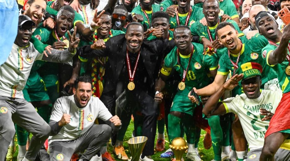 Senegal ganó la Copa de África al vencer a Marruecos por 1-0 en Rabat, la capital marroquí. AFP / S. Bozon