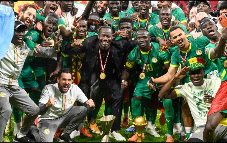 Senegal ganó la Copa de África al vencer a Marruecos por 1-0 en Rabat, la capital marroquí. AFP / S. Bozon