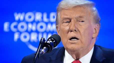 Donald Trump, en el Foro de Davos, en Suiza. EFE / G. Ehrenzeller