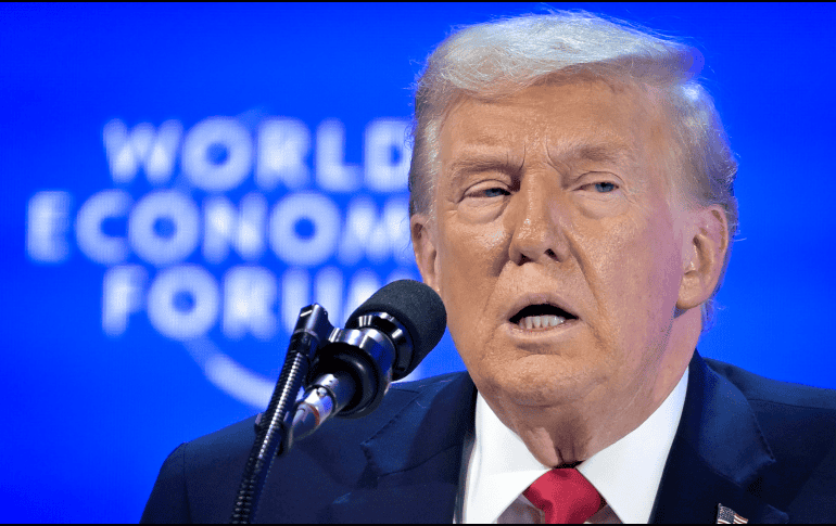 Donald Trump, en el Foro de Davos, en Suiza. EFE / G. Ehrenzeller