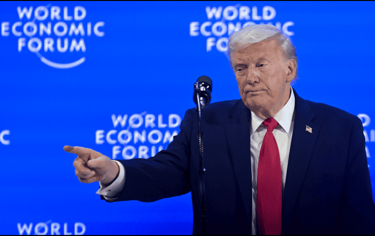 Donald Trump, en el Foro de Davos, en Suiza. EFE / G. Ehrenzeller