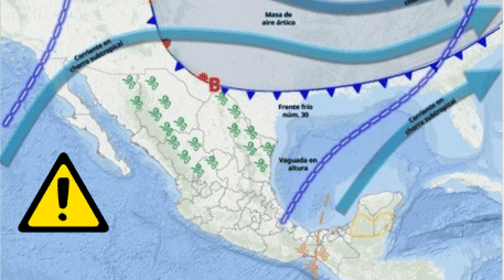 Continuará el evento de Norte con rachas intensas en el Golfo de México y el sureste. CORDINACIÓN NACIONAL DE PROTECCIÓN CIVIL