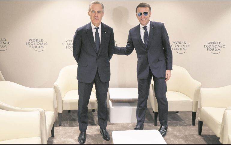 Mark Carney y Emmanuel Macron mostraron las posturas más enérgicas contra Donald Trump y su gobierno, respecto a las amenazas arancelarias de los días recientes. AFP