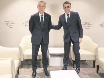 Mark Carney y Emmanuel Macron mostraron las posturas más enérgicas contra Donald Trump y su gobierno, respecto a las amenazas arancelarias de los días recientes. AFP