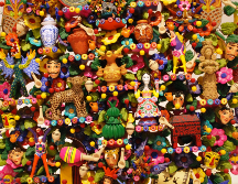 Metepec es conocido por el trabajo artesanal confeccionado en barro que encuentra en el árbol de la vida la máxima representación de la alfarería. EFE/Ayuntamiento de Metepec