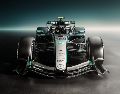 La escudería Mercedes difundió este jueves 22 de enero las primeras imágenes de su nuevo monoplaza para la temporada 2026. X / @MercedesAMGF1
