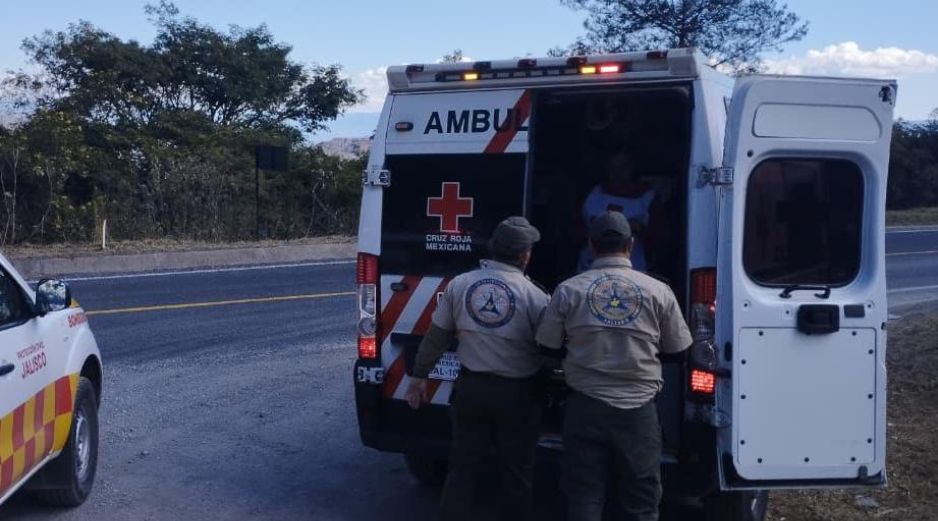 El infante tuvo que ser trasladado por sus condiciones de salud. ESPECIAL / FACEBOOK Protección Civil Jalisco