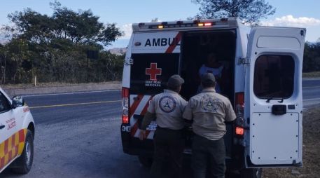 El infante tuvo que ser trasladado por sus condiciones de salud. ESPECIAL / FACEBOOK Protección Civil Jalisco