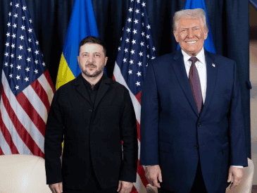 Donald Trump, afirmó al termino de su reunión en Davos con Volodímir Zelenski que el encuentro para abordar el fin de la guerra de Rusia en Ucrania ha sido "bueno". EFE/ Volodymyr Zelenskyy vía Telegram