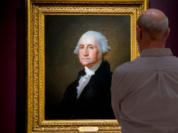 Según la casa de subastas la emblemática pintura "refleja la reverencia y el respeto" que le dieron a Washington "aquellos que lo conocieron mejor". EFE/A. Colmenares