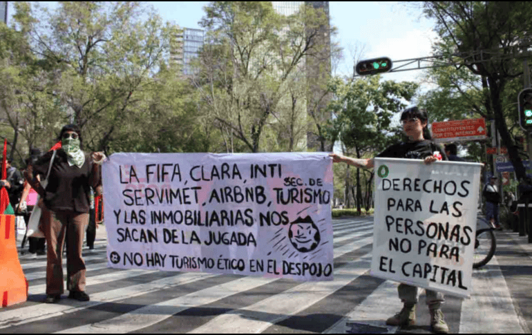 Debido a las manifestaciones el servicio y la circulación de medios de transporte se vieron interrumpidas. SUN/M. Villagómez