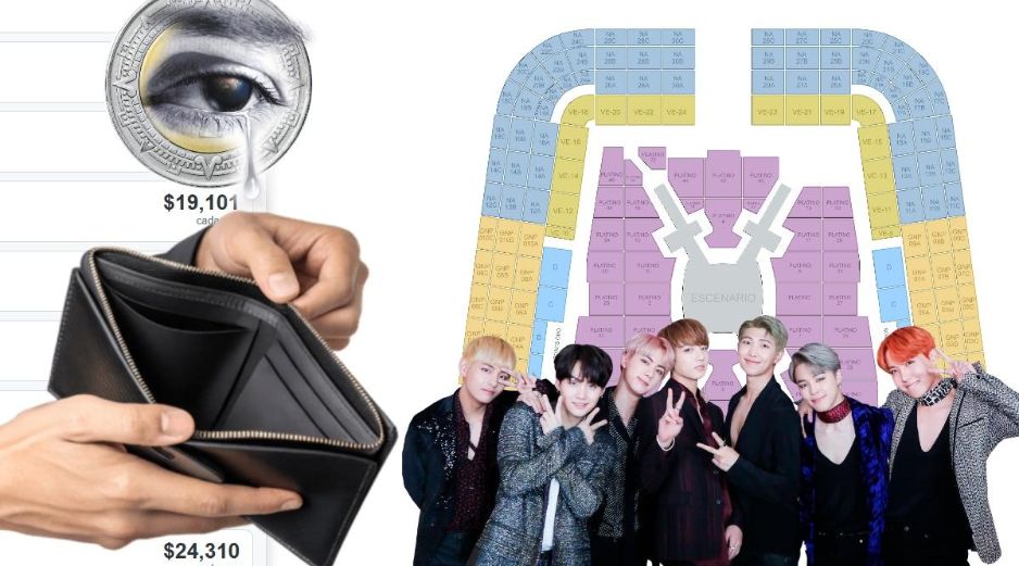 Así va la reventa de boletos para las tres fechas de BTS en México. ESPECIAL