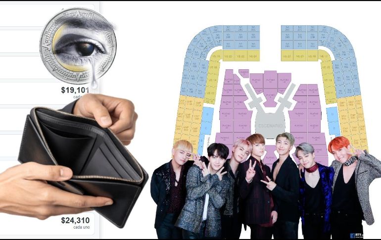 Así va la reventa de boletos para las tres fechas de BTS en México. ESPECIAL