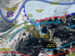 Las autoridades recomiendan extremar precauciones ante el riesgo de inundaciones, deslaves, caída de árboles, afectaciones carreteras por hielo o nieve y condiciones marítimas adversas. ESPECIAL/ SMN.