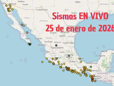 Sismos en México | EN VIVO | 25 de enero de 2026. ESPECIAL / SSN
