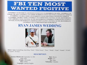 La Presidenta Claudia Sheinbaum explicó que Wedding se entregó de forma "voluntaria" ante la embajada de Estados Unidos, tras llevar escondido en México durante más de una década. EFE / ARCHIVO