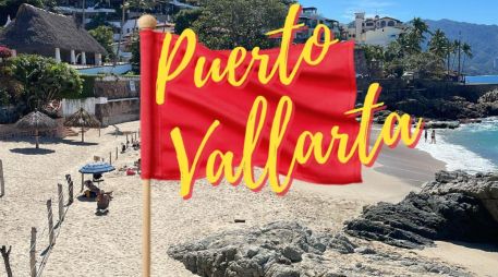 Así se encuentran las playas de Puerto Vallarta este lunes 26 de enero de 2026. ESPECIAL / FACEBOOK Protección Civil y Bomberos Puerto Vallarta