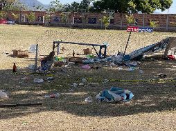 Las víctimas fueron atacadas a balazos mientras se encontraban reunidas en el campo deportivo. SUN / X. Álvarez