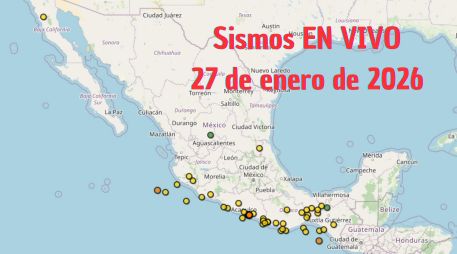 Sismos en México | EN VIVO | 27 de enero de 2026. ESPECIAL / SSN