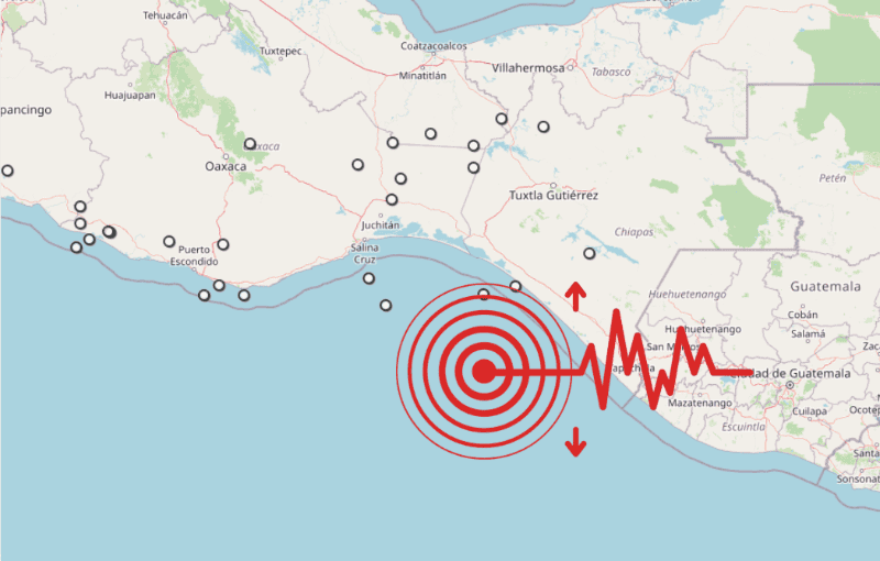 &nbsp;Sismo en Chiapas. ESPECIAL / SSN