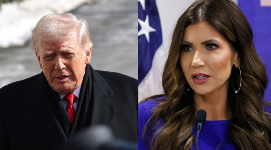 En medio de la polémica por operativos migratorios en Minnesota, Trump afirmó que Kristi Noem está haciendo un buen trabajo. EFE/O. Guzmán/ESPECIAL