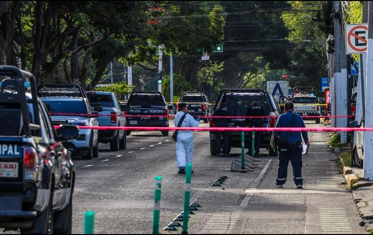 Autoridades desplegaron un amplio operativo tras una balacera ocurrida en el cruce de las avenidas Guadalupe y Patria, en Zapopan. EL INFORMADOR/A. Navarro