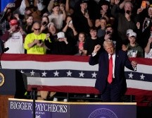 Trump afirmó en Des Moines que su gobierno redujo de forma significativa la delincuencia en Minnesota. EFE/MATTHEW PUTNEY