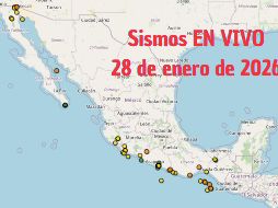 Sismos en México | EN VIVO | 28 de enero de 2026. ESPECIAL / SSN