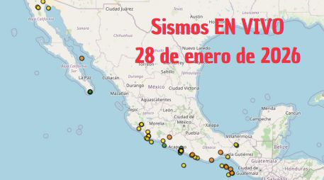 Sismos en México | EN VIVO | 28 de enero de 2026. ESPECIAL / SSN
