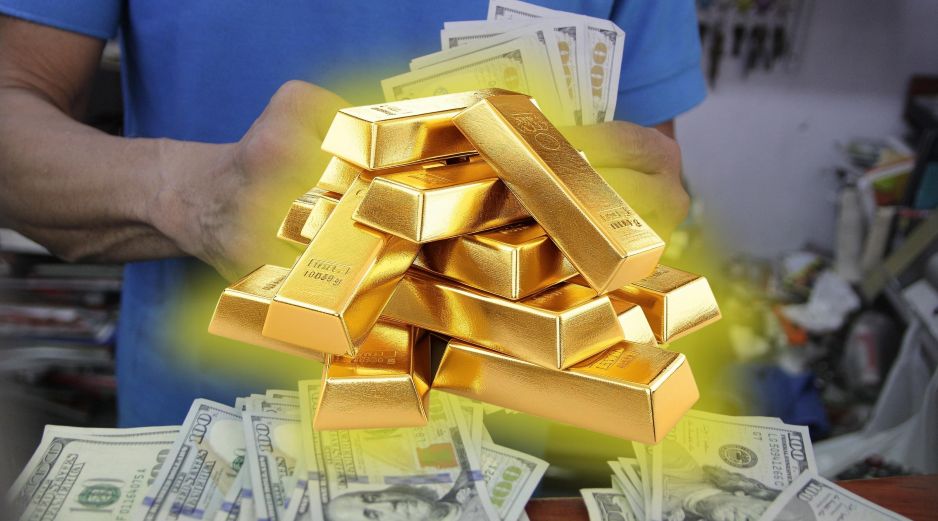 El oro continúa revalorizandose en el mercado ante la caída de algnas divisas como el Dólar. EL INFORMADOR / ARCHIVO