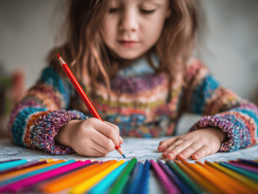 Dibujar permite la expresión de emociones y sentimientos, mejorando la salud emocional y aumentando la producción de oxitocina, serotonina y endorfinas. CANVA