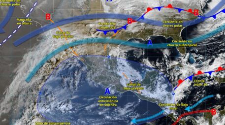 El SMN exhorta a la población a mantenerse informada y atender las recomendaciones de Protección Civil. ESPECIAL/ SMN.