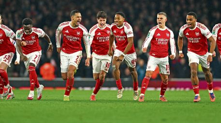 El Arsenal tuvo paso perfecto en Fase de Liga al ganar todos sus duelos en el torneo europeo. AFP