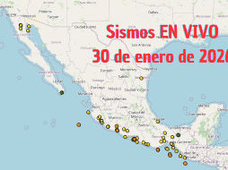 Sismos en México | EN VIVO | 30 de enero de 2026. ESPECIAL / SSN