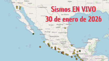 Sismos en México | EN VIVO | 30 de enero de 2026. ESPECIAL / SSN