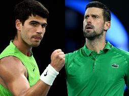 Djokovic disputará su final número 11 en Australia, y Alcaraz, la primera. EFE / J. Carret y J. Ross