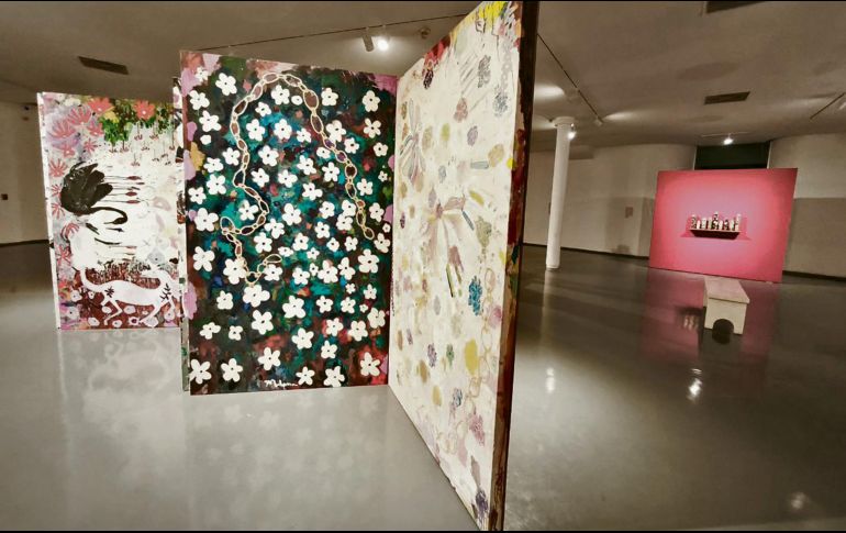 Guadalajara se transforma en un gran circuito cultural con arte en museos, calles y plazas, en una edición gratuita que reúne a más de 50 artistas. En la imagen, piezas de “Venganza en flor”, instaladas en el MURA. ESPECIAL