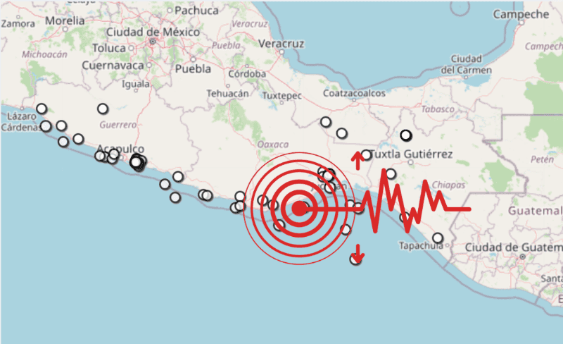 &nbsp;Sismo en Oaxaca. ESPECIAL / SSN