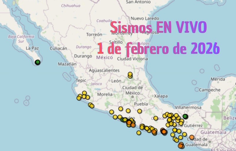 &nbsp;Monitoreo EN VIVO de los temblores en México. ESPECIAL / SSN 