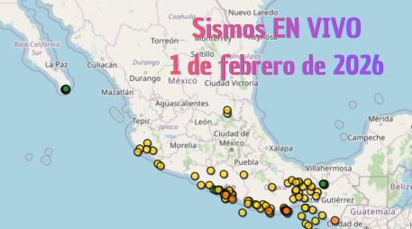 Sismos en México | EN VIVO | 1 de febrero de 2026. ESPECIAL / SSN