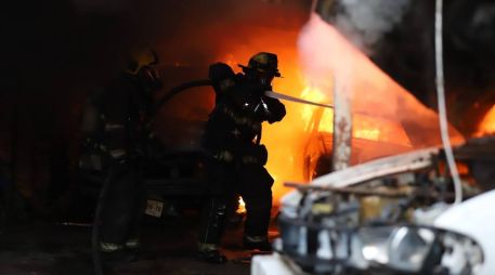 Contreras señaló que los elementos forzaron su entrada al terreno y lograron contener las llamas antes de que estas se propagaran hacia otras fincas y casas aledañas. PROTECCIÓN CIVIL / BOMBEROS DE GUADALAJARA