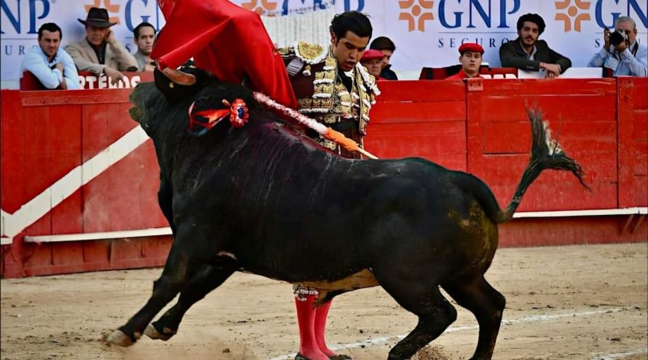 En el marco de la segunda corrida de la feria de aniversario, el matador queretano se alzó como el gran triunfador tras cortar dos apéndices. CORTESÍA/ Plaza de Toros Nuevo Progreso.
