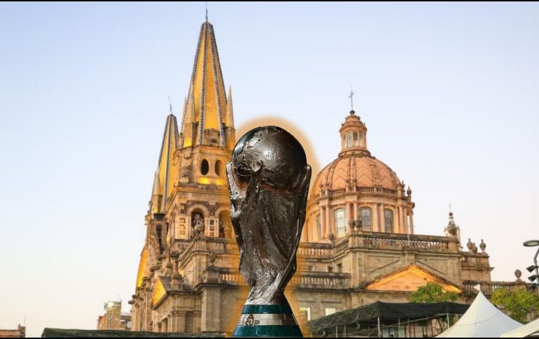 Guadalajara no solo es una parada simbólica, sino una de las ciudades anfitrionas del Mundial 2026, torneo en el que albergará cuatro partidos oficiales. ESPECIAL / AFP y EL INFORMADOR