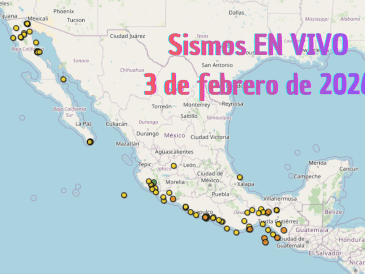 Sismos en México | EN VIVO | 3 de febrero de 2026. ESPECIAL / SSN