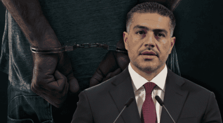 Omar García Harfuch informó la detención de uno de los presuntos implicados en el ataque. EFE/J. Méndez ESPECIAL/Canva