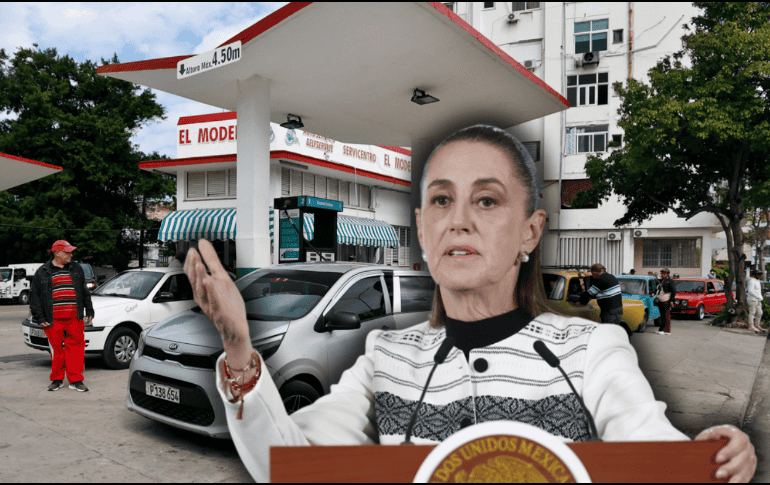 Sheinbaum reconoció que en días recientes se ha frenado los envíos de petróleo a la isla para evitar la activación de aranceles por parte de Estados Unidos. EFE/E. Mastrascusa/S. Gutiérrez