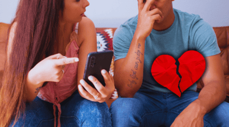 Los resultados de la encuesta revelan que 2 de cada 10 internautas celosos, incluso, han creado cuentas falsas para acosar o espiar a su actual pareja. ESPECIAL / CANVA