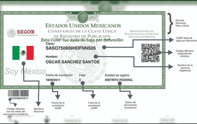 De acuerdo con la información oficial, la clave se inactiva de forma automática una vez que el Registro Civil integra el acta de defunción en la plataforma nacional correspondiente. ESPECIAL/GOBIERNODEMEXICO